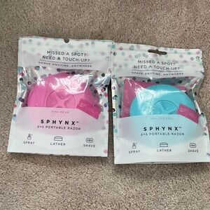 Sphynx 3-in-1 Portable Razor Set - Pink and Blue
